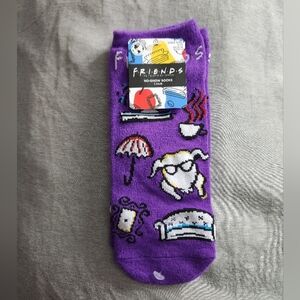 Friends tv show Purple No-Show Socks